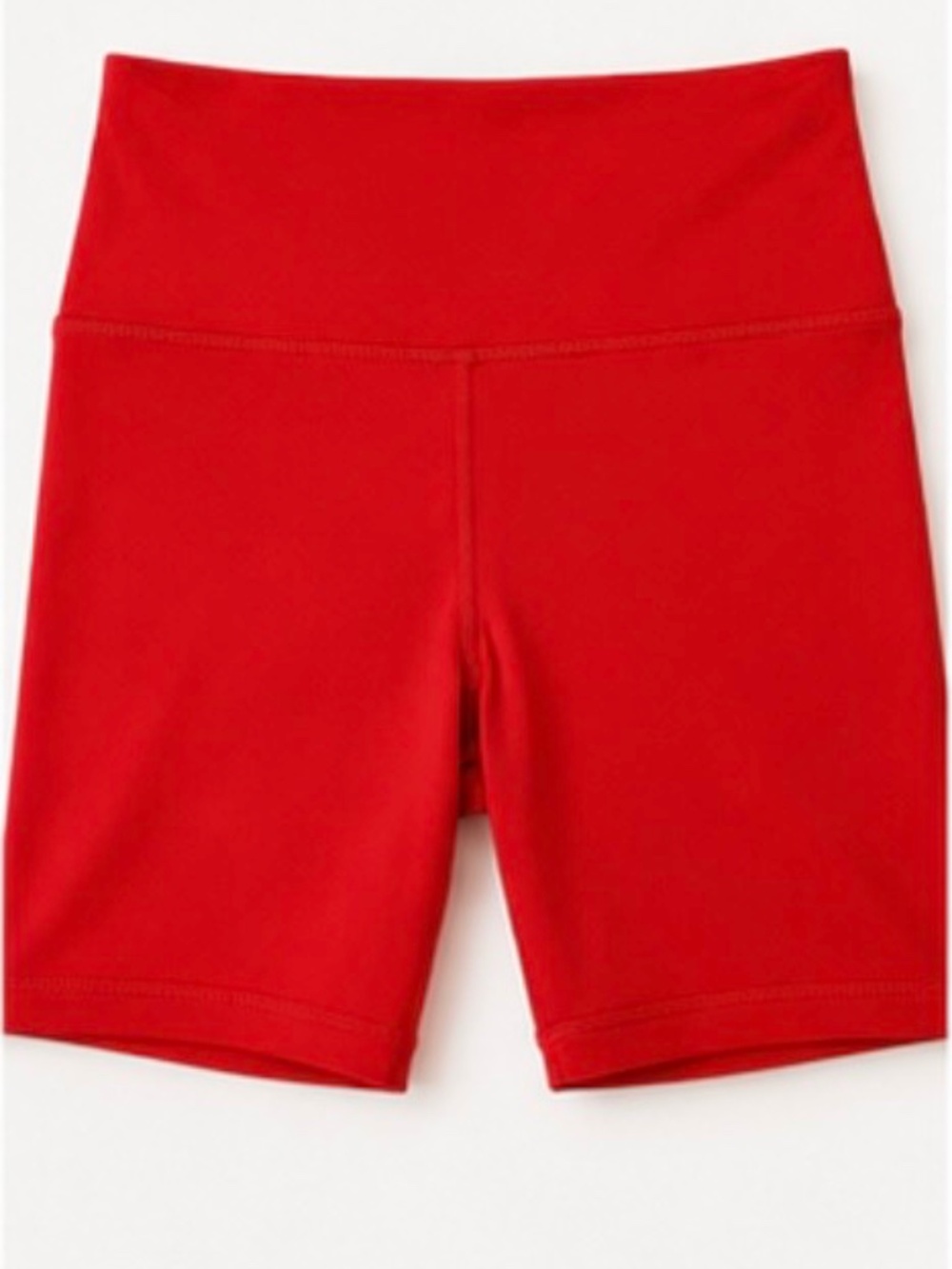 YOGALICIOUS LUX Women’s S Red High Rise Biker Shorts Yoga Activewear NWOT